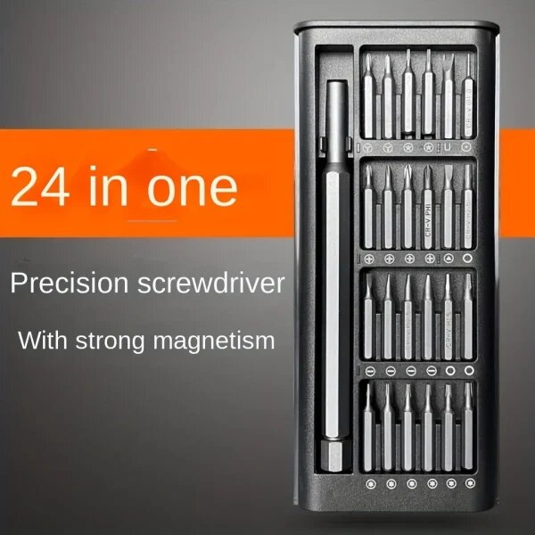24-in-1 Magnetic Precision Screwdriver Set – Ultimate Repair Toolkit for Electronics, Phones, Laptops, and More
