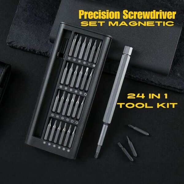 24-in-1 Magnetic Precision Screwdriver Set – Ultimate Repair Toolkit for Electronics, Phones, Laptops, and More