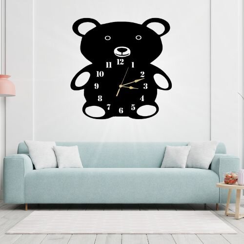 3D Wooden Panda Wall Clock – Aesthetic Design & Premium Quality for Home Decor