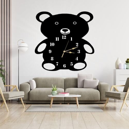 3D Wooden Panda Wall Clock – Aesthetic Design & Premium Quality for Home Decor