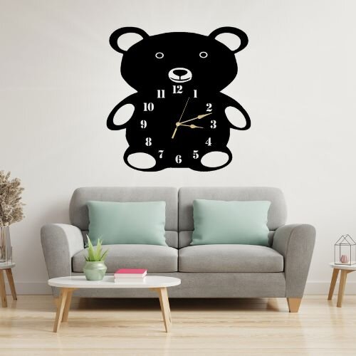 3D Wooden Panda Wall Clock – Aesthetic Design & Premium Quality for Home Decor