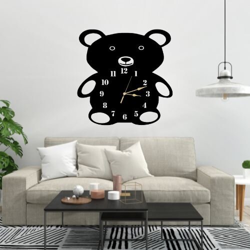 3D Wooden Panda Wall Clock – Aesthetic Design & Premium Quality for Home Decor