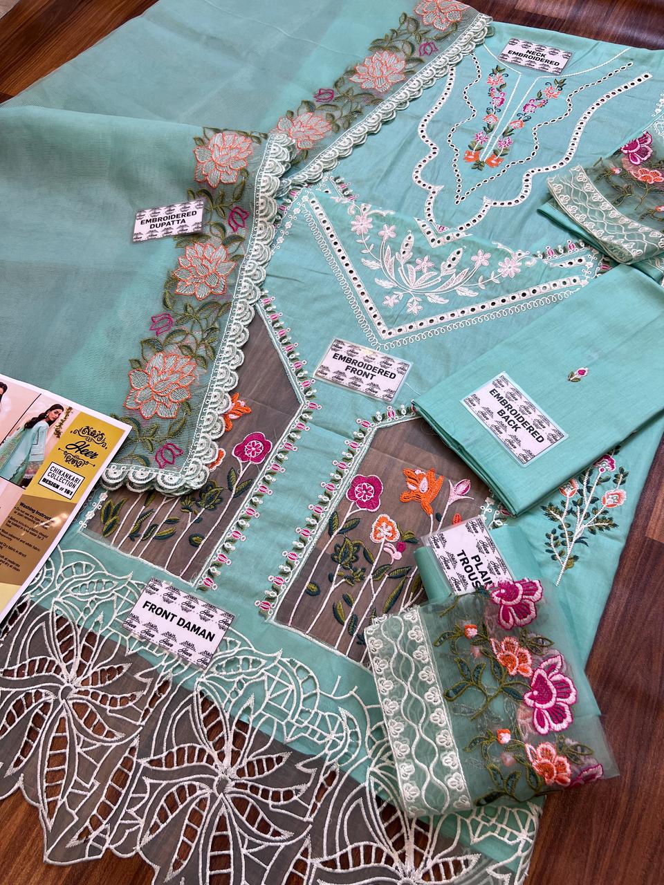 sicnature productsof mall clicks  Material chikankari lawn cotton, Khaadi Net