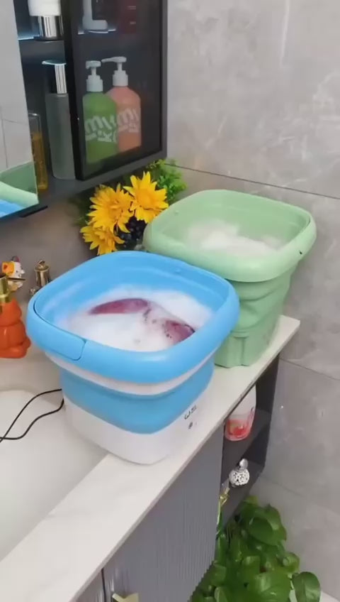 Semi-automatic Mini Folding Washing Machine With Dryer Good Quality( Random Color )