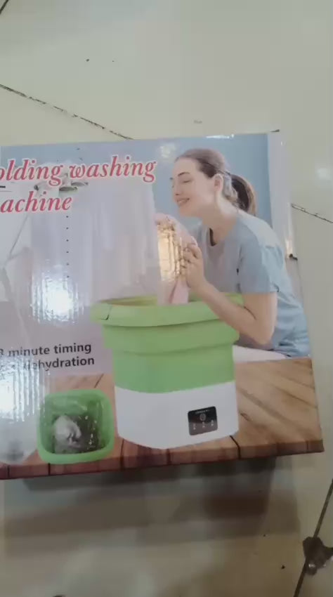 Semi-automatic Mini Folding Washing Machine With Dryer Good Quality( Random Color )