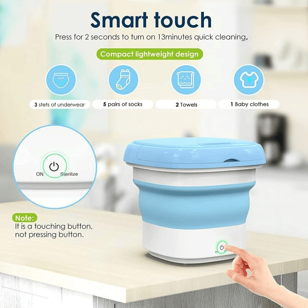 Semi-automatic Mini Folding Washing Machine With Dryer Good Quality( Random Color )