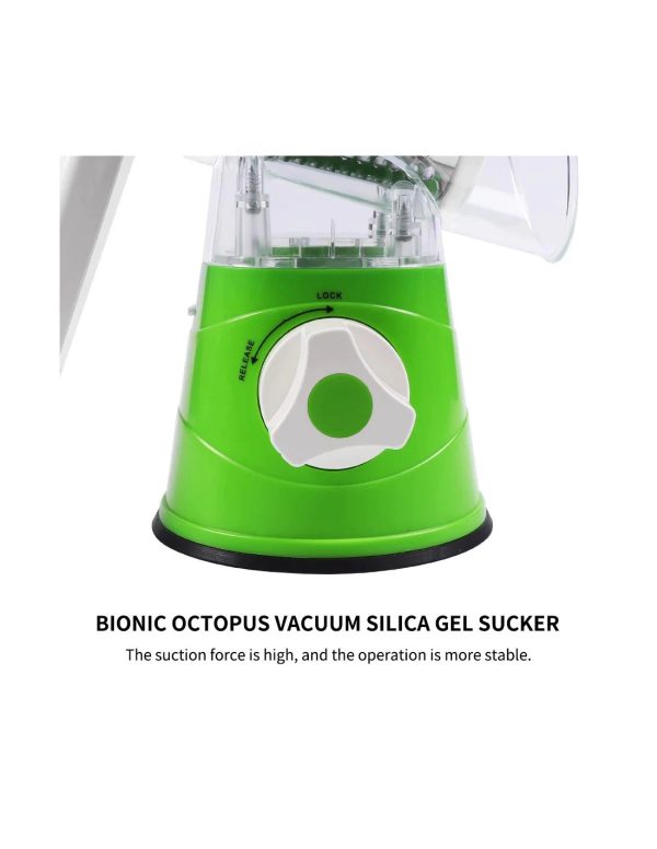 🥕 GrateMate™ Tabletop Drum Grater – Manual 3-in-1 Vegetable Slicer, Shredder & Grater for Effortless Meal Prep (Random Color)